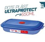 Pote Retangular Antibactérias Ultra Protect 650ml Armazenamento