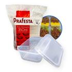 Pote Retangular com Tampa para Freezer e Micro-ondas Prafesta - 350ml - pct 24 Unidades