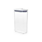 Pote retangular Oxo Pop 1,8 litros 25x7x16cm branco