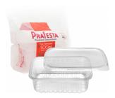 Pote retangular prafesta 500ml c/tampa c/24