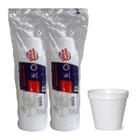 Pote Térmico De Isopor 360ml Descartável C/50 Caldo Sorvete