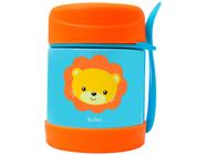 Pote Térmico Infantil Buba Animal Fun Leão 320ml com Colher