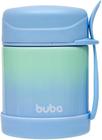 Pote Térmico Inox c/ Colher 320ml - Degradê Azul - Buba