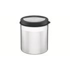 Pote Tramontina Cucina em Aço Inox com Tampa Plástica Preta e Visor 18,5 cm 5,2 L