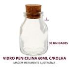 Pote Vidro 60Ml C/Rolha Ideal Para Temperos - 30Unidades