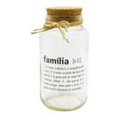 Pote Vidro Hermético Decorativo Bomboniere 750 ML Família Amizade