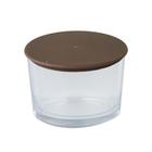 Pote Vidro Patê 150ml Cristal C/ Tampa Plástica