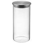 Pote Vidro Tampa Hermética Borossilicato E Inox 750Ml Lyor