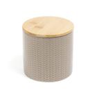 Pote Zig Zag Dolomita com Tampa de Bambu P - 900ML- Oikos