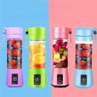 Potente Misturador Individual Portátil Usb Turbo Mixer Recarregável De Frutas E Whey Com Canudo Original