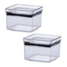 Potes Herméticos Paramount 480ml Empilháveis - Kit com 2