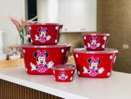 potes hermeticos plastico cozinha multiuso 5 peças gg mickey