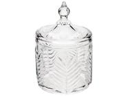 Potiche Decorativo de Cristal 15,5cm Lyor Palmeira - 4288