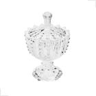 Potiche Decorativo De Cristal Bolhas 9,5x14,5cm Lyor