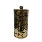 Potiche em Cerâmica com tampa - dourado com preto - 23,5cm - 24162 - 5