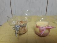 Potinho ou vasinho de vidro para doce de colher borda trabalhada (100 unidades/25ml)