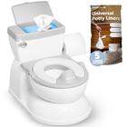 Potty Jool Baby Real Feel 2 em 1 com lenços de armazenamento cinza - Jool Baby Products