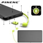 Power Bank 10000mAh Carga Rápida Pineng Preto - LIPPIN