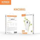 Power bank kaidi 10000mah knc8881 com visor e cabo triplo