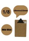 Prancheta Pequena 1/8 Metade De A4 Mdf Wire