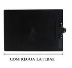 Prancheta plastico gp plastico preto c/regua carbrink