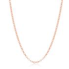 Prata esterlina ouro rosa chapeado 1.4mm Cable Chain, 24