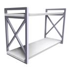 Prateleira Branca Estilo Industrial 20X45Cm Mdf Para Quarto - Ômega Antenas