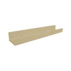 Prateleira Canaleta Para Tempero 400 X 90 Em Mdf - Natural