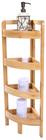 Prateleira de armazenamento de canto Trademark Innovations Bamboo 4 Tier