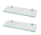 Prateleira de vidro decorativa 40 x 10 kit com 2 unidades - Sonharte