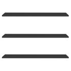 Prateleira Flutuante Para Escritório Kit 3 Com Suporte Invisível 68cm Yara Preto - Lumil