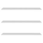 Prateleira Flutuante Para Sala Kit 3 Suporte Invisível 91cm Yara Branco - Lumil