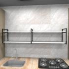 Prateleira industrial cozinha Pratileira Branco estante nicho industrial estante de parede prateleira mdf nichos para cozinha