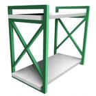 Prateleira Industrial Organizadora 20x45cm Verde e Estilo para Casa - OMEGA