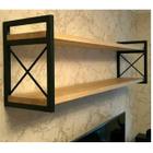 Prateleira Modelo X Estilo Industrial acompanha madeiras - Omega