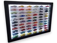 Prateleira Para 66 Carrinhos Escala 1/64 Hotwheels Com LED - Artesanato Girassol