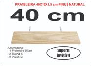 Prateleira Pinus Natural 40 cm