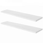 Prateleira Simples 40x20 Cm Com Suporte Em Mdf Branco F031 - Móveis Trovarelli