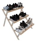 Prateleiras de madeira leve e decorativa para calçados Promo