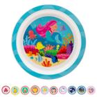 Pratinho Infantil Raso Animal Fun e Frutti para Micro-Ondas Buba