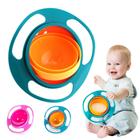 pratinho mágico giratório 360 tigela infantil bebê criança prato não derrama giro bowl