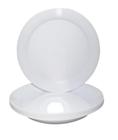 Prato acrilico 22cm branco c/10un.