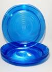 Prato Acrílico Resistente 22cm Azul Translúcido - 10 unid - Sertplast