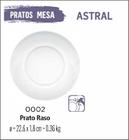 Prato Astral Rasos Vidro Liso 23cm Almoço Jantar Dia a Dia 01uni - Nadir Figueiredo