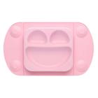 Prato De Silicone Portátil Para Bebê Rosa Prático Mimo Style