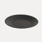 Prato de Sobremesa Preto Matte Fosco Aparelho de Jantar 1 Peça - Decor Porto