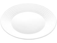 Prato de Vidro Redondo 25cm Branco Raso Lyor - Luminarc Harena White