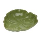 Prato Decorativo Bowl de Cerâmica Banana Leaf Verde Liso 16,0 cm
