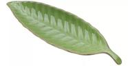 PRATO DECORATIVO DE CERAMICA BANANA LEAF VERDE 26,5x8x2,5cm