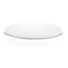 Prato Descartável Raso Platex 22cm Branco C/10 Unidades